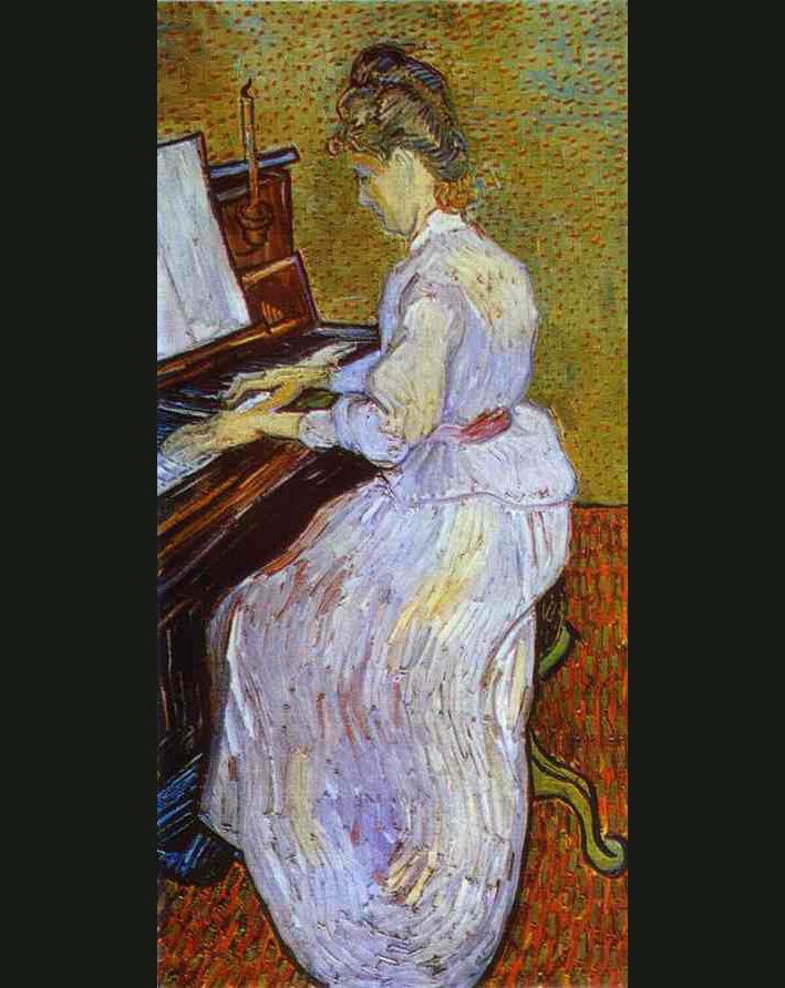 Vincent van Gogh Mademoiselle Gachet at Piano